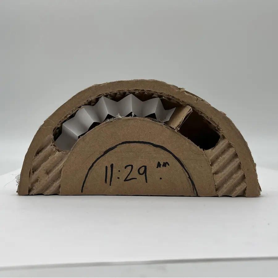 Prototype 3, a cardboard exploration of another form